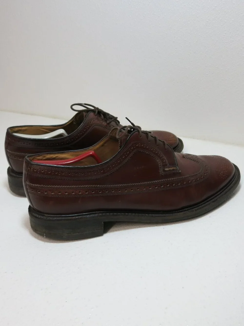 Charles Tyrwhitt Brown Leather Oxford Brogue Formal Dress Dainite Shoes UK 12 F